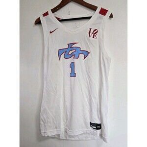 Nike Team Final Jersey Sz Medium White #1 AAU Basketball Philadelphia